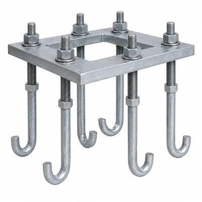 Pernos de anclaje de estructura de subestación